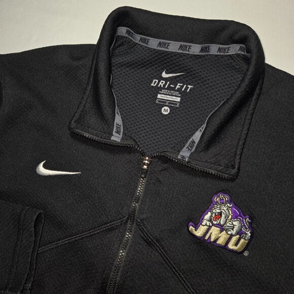 Nike JMU James Madison Dukes Dri-FIT 1/4 Zip Training Top Pullover Men's Medium - Picture 1 of 7